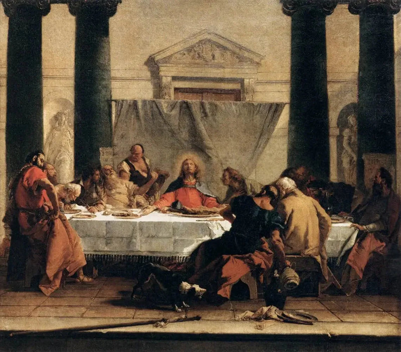 최후의 만찬 - 조반니 바티스타 티에폴로

Source:
La Cène - Giovanni Battista Tiepolo