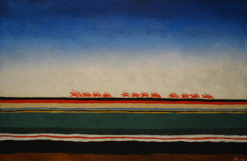 붉은 기병대의 돌격 - 카지미르 말레비치

Source:
La Charge de la cavalerie rouge - Kazimir Malevich