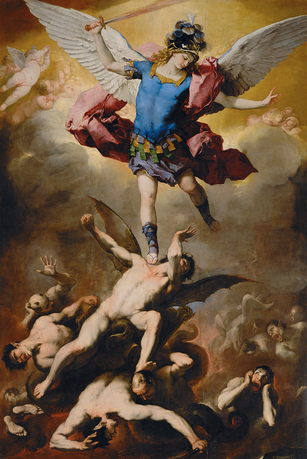 La chute des anges rebelles - Luca Giordano - Alpha Reproduction