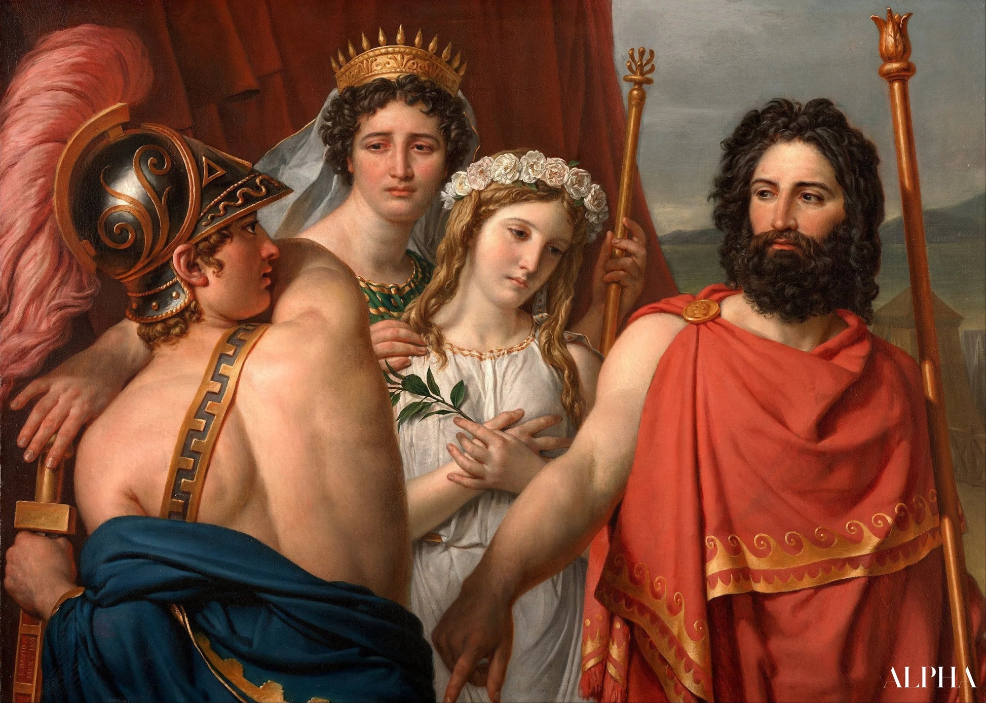 La colère d'Achille - Jacques-Louis David - Reproductions de tableaux et peintures haut de gamme