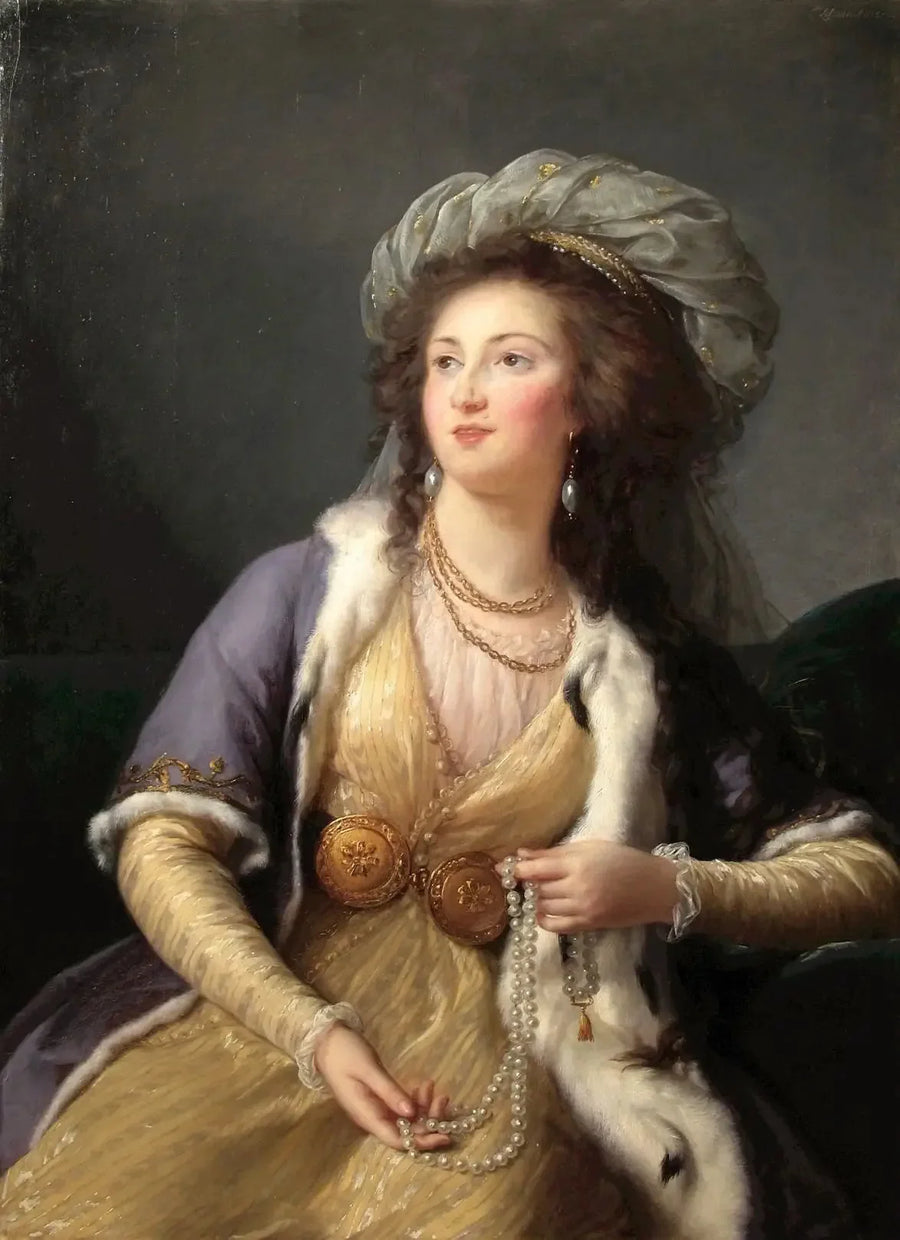클레르몽-통네르 백작부인 - 엘리자베스 비제 르 브뤼른

Source:
La Comtesse de Clermont-Tonnerreen sultane - Élisabeth Vigée Le Brun