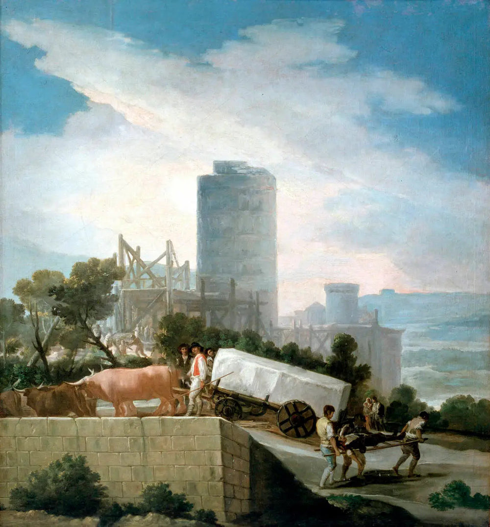 La Conduite d'une charrue - Francisco de Goya image 1 copie peinte à la main à l’huile