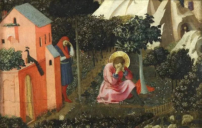 성 아우구스티누스의 회심 - 프라 앙젤리코

Source:
La Conversion de saint Augustin - Fra Angelico