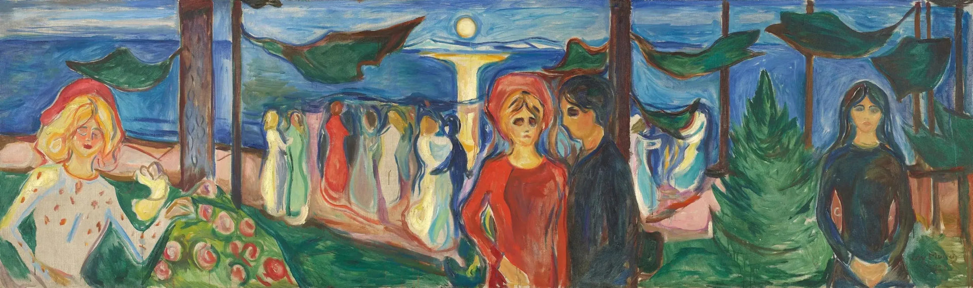 La Danse de la vie - Edvard Munch image 1 copie peinte à la main à l’huile
