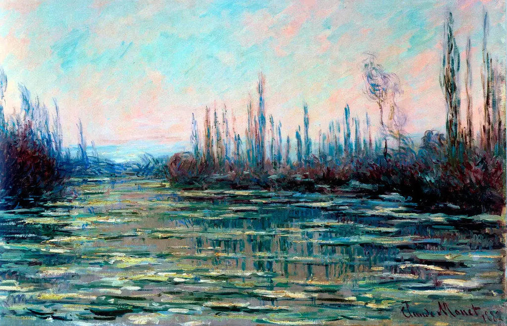 La Débâcle - Claude Monet image 1 copie peinte à la main à l’huile