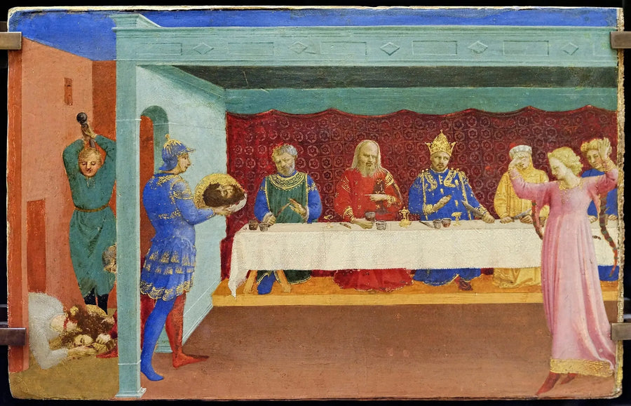 세례 요한의 목 베기와 헤롯의 잔치 - 프라 안젤리코

Source:
La Décollation de saint Jean Baptiste et le Banquet d'Hérode - Fra Angelico