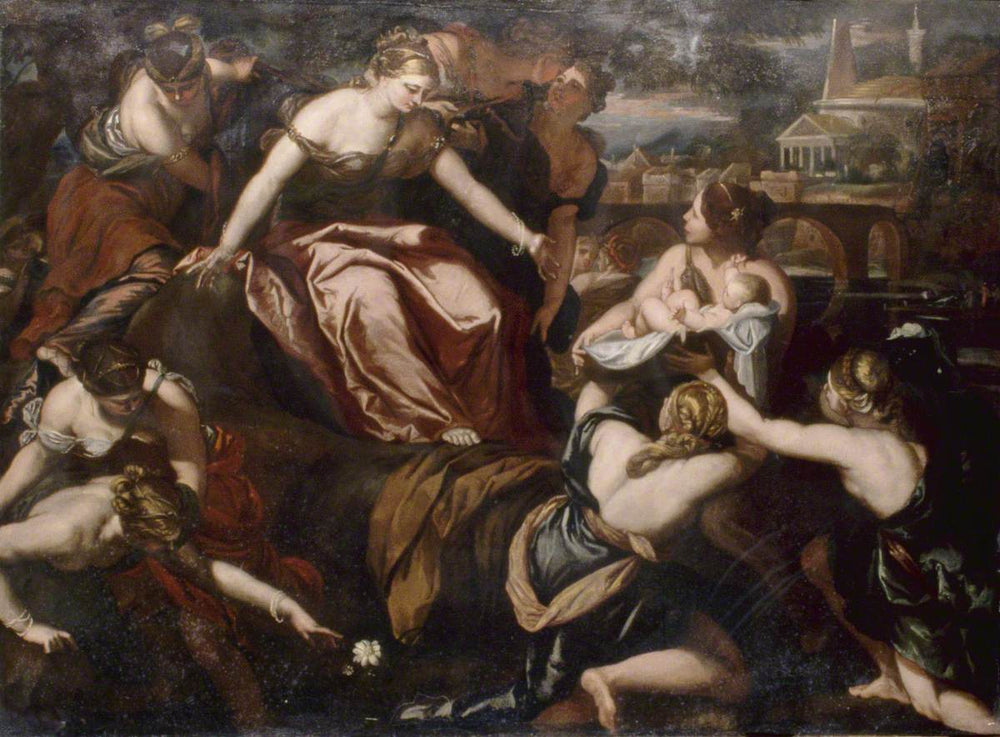La découverte de Moïse - Luca Giordano image 1 reproduction de peinture à l’huile