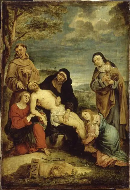 성 프란시스와 성 클레어 앞에서의 그리스도의 슬픔 (신비) - 다윗 테니에르 주니어

Source:
La Déploration du Christ en présence (mystique) de saint François d'Assise et de sainte Claire - David Teniers le Jeune