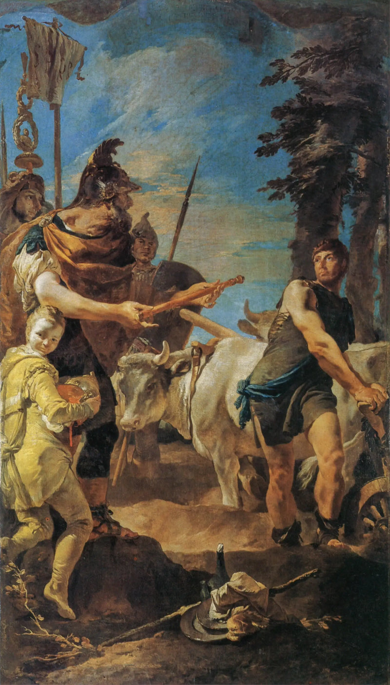 신시네쿠스에게 제공된 독재 - 조반니 바티스타 티에폴로

Source:
La dictature offerte à Cincinnatus - Giovanni Battista Tiepolo