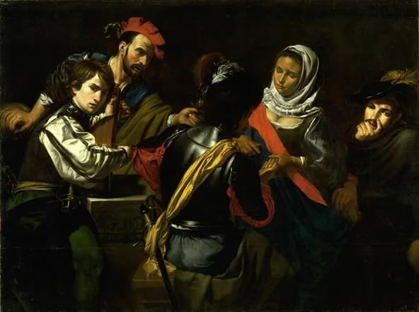 La diseuse de bonne aventure gitane - Valentin de Boulogne image 1 reproduction d’œuvre d’art à l’huile
