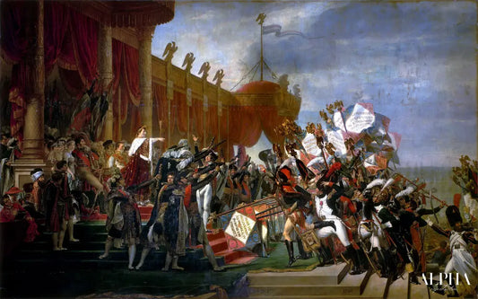 La distribution des normes de l'aigle - Jacques-Louis David - Reproductions de tableaux et peintures haut de gamme