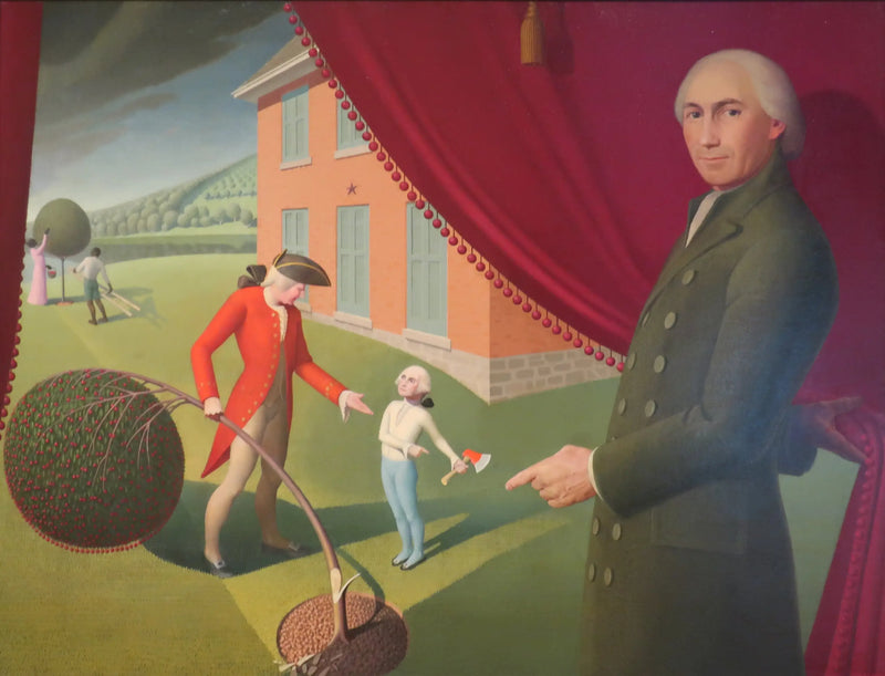 파슨 위엄의 우화 - 그랜트 우드

Source:
La Fable de Parson Weems - Grant Wood