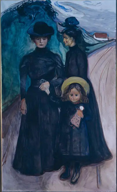 Reproduction du tableau « La Famille Book - Edvard Munch » par Alpha Reproduction en peinture à l’huile