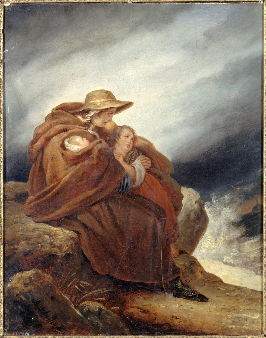 선원의 가족 - Ary Scheffer