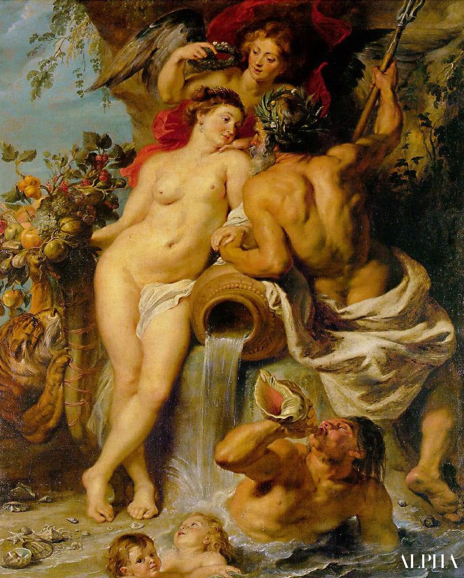 땅과 물의 연합 - Peter Paul Rubens - 고급 그림 및 회화 복제본