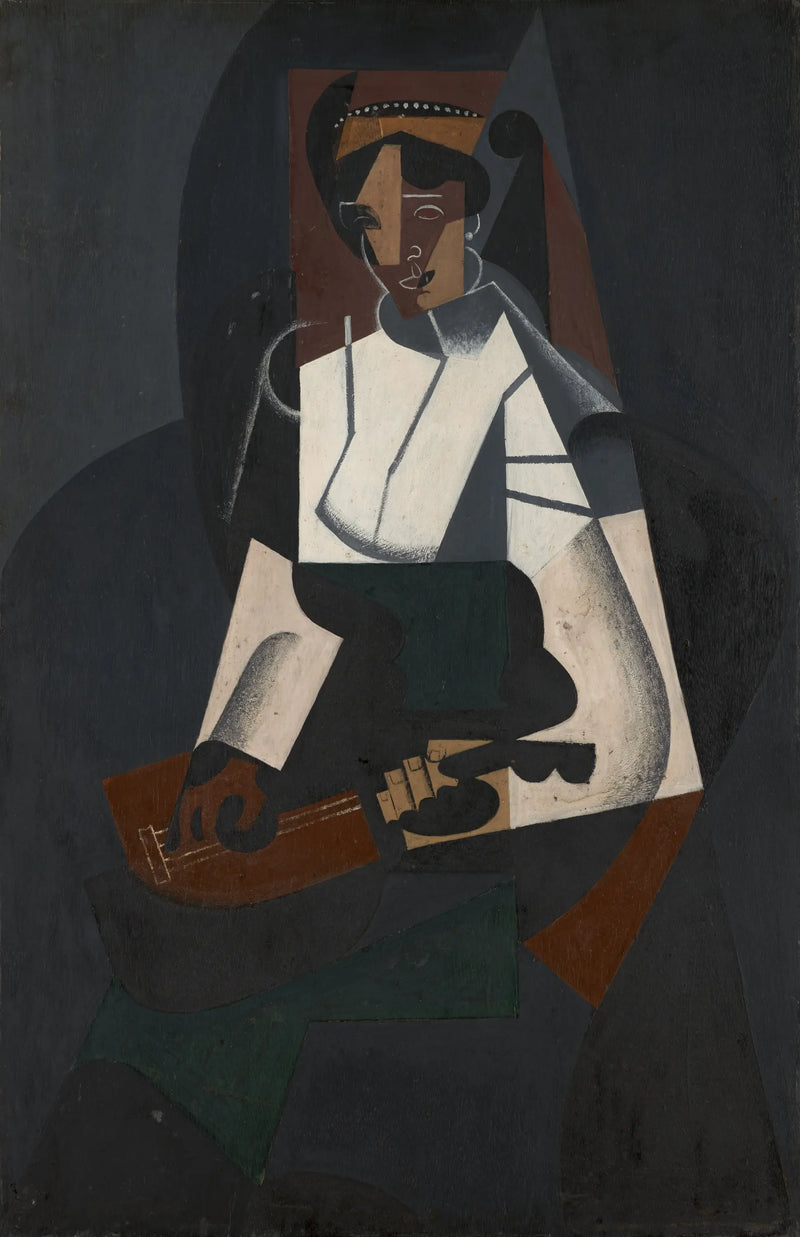 코로에 영감을 받은 만돌린을 든 여성 - 후안 그리스

Source:
La femme à la mandoline, d'après Corot - Juan Gris
