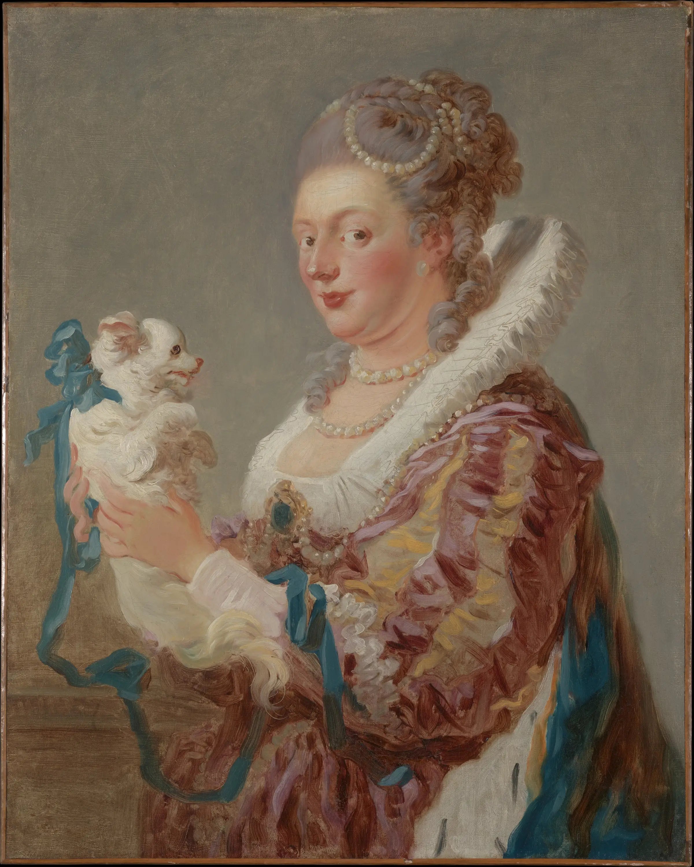 La Femme au chien - Jean-Honoré Fragonard - Alpha Reproduction