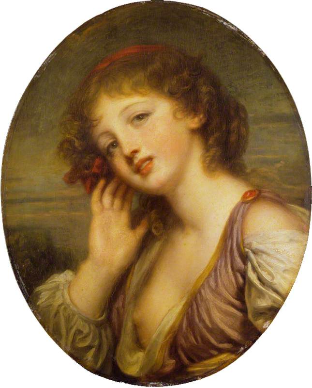 La fille qui écoute - Jean-Baptiste Greuze image 1 tableau peint à l’huile sur toile