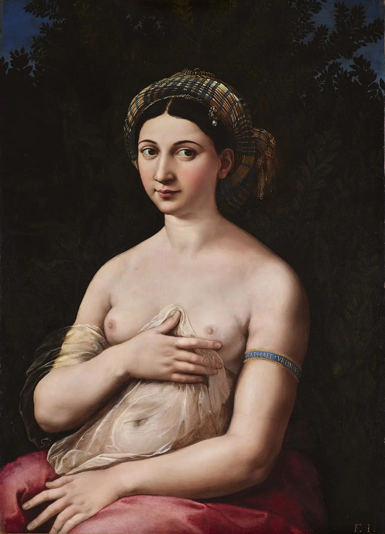 Reproduction du tableau « La Fornarina - Raphaël Sanzio » par Alpha Reproduction en peinture à l’huile