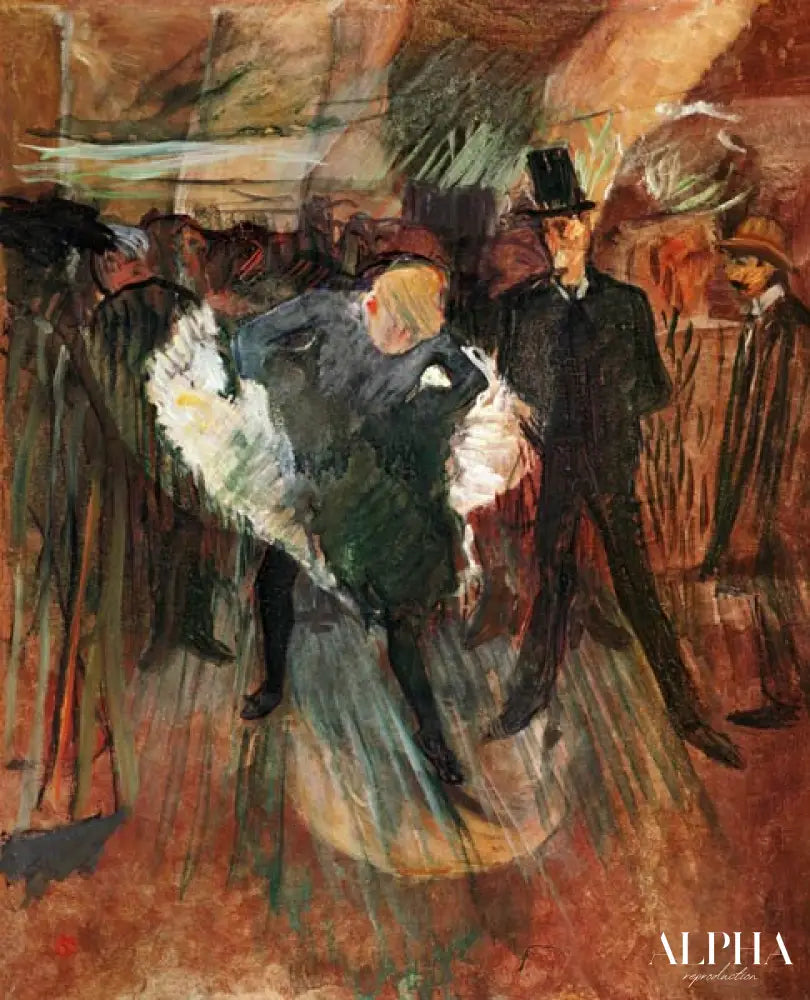 La Goulue et Valentin le Desosse - Toulouse Lautrec - Reproductions de tableaux et peintures haut de gamme