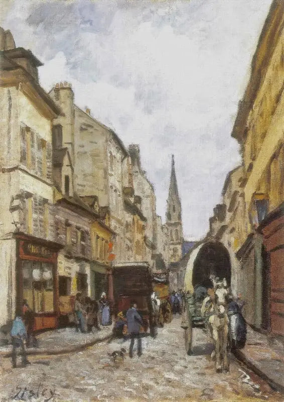 La Grand-Rue à Argenteuil - Alfred Sisley image 1 copie peinte à la main à l’huile