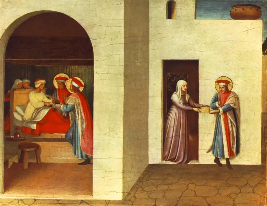성 크모와 다미엔 성인에 의한 팔라디아의 치유 - 프라 앙젤리코

Source:
La guérison de Palladia par les saints Côme et Damien - Fra Angelico