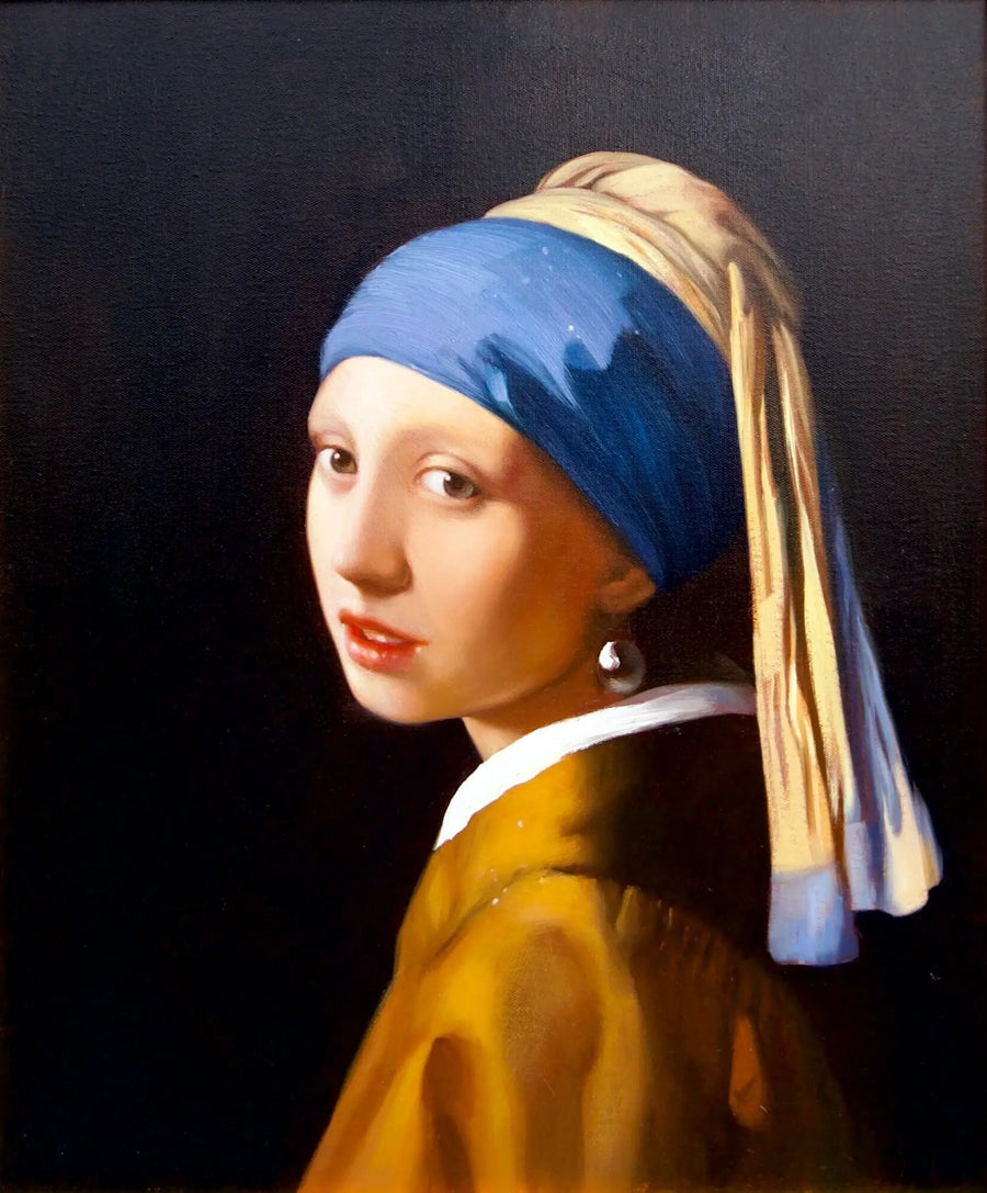 진주 귀걸이를 한 소녀 - 알파 복제  | 60 X 90cm