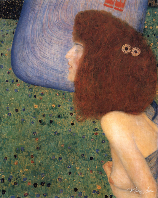 La jeune fille au voile bleu - Gustav Klimt - Reproductions de tableaux et peintures haut de gamme