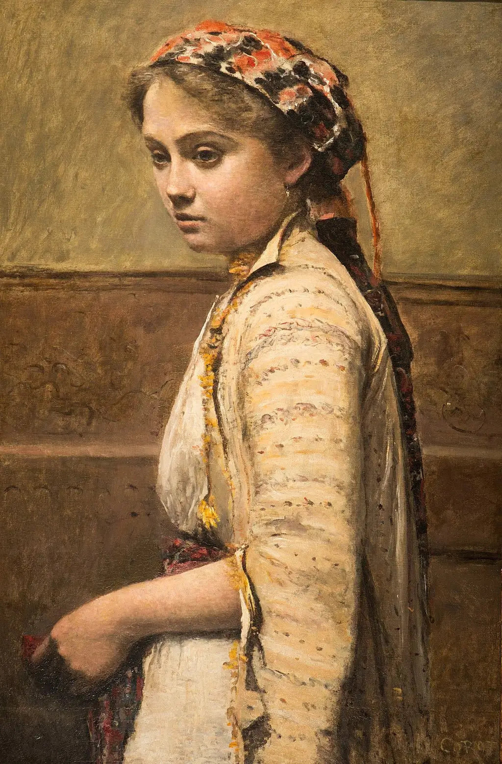 La jeune Grecque - Jean-Baptiste Camille Corot - Alpha Reproduction