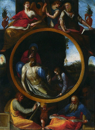 La lamentation sur le corps du Christ mort - Denis Calvaert - Alpha Reproduction