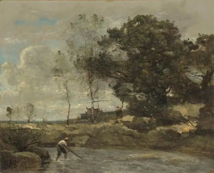 La Levée des filets - Jean-Baptiste Camille Corot - Alpha Reproduction