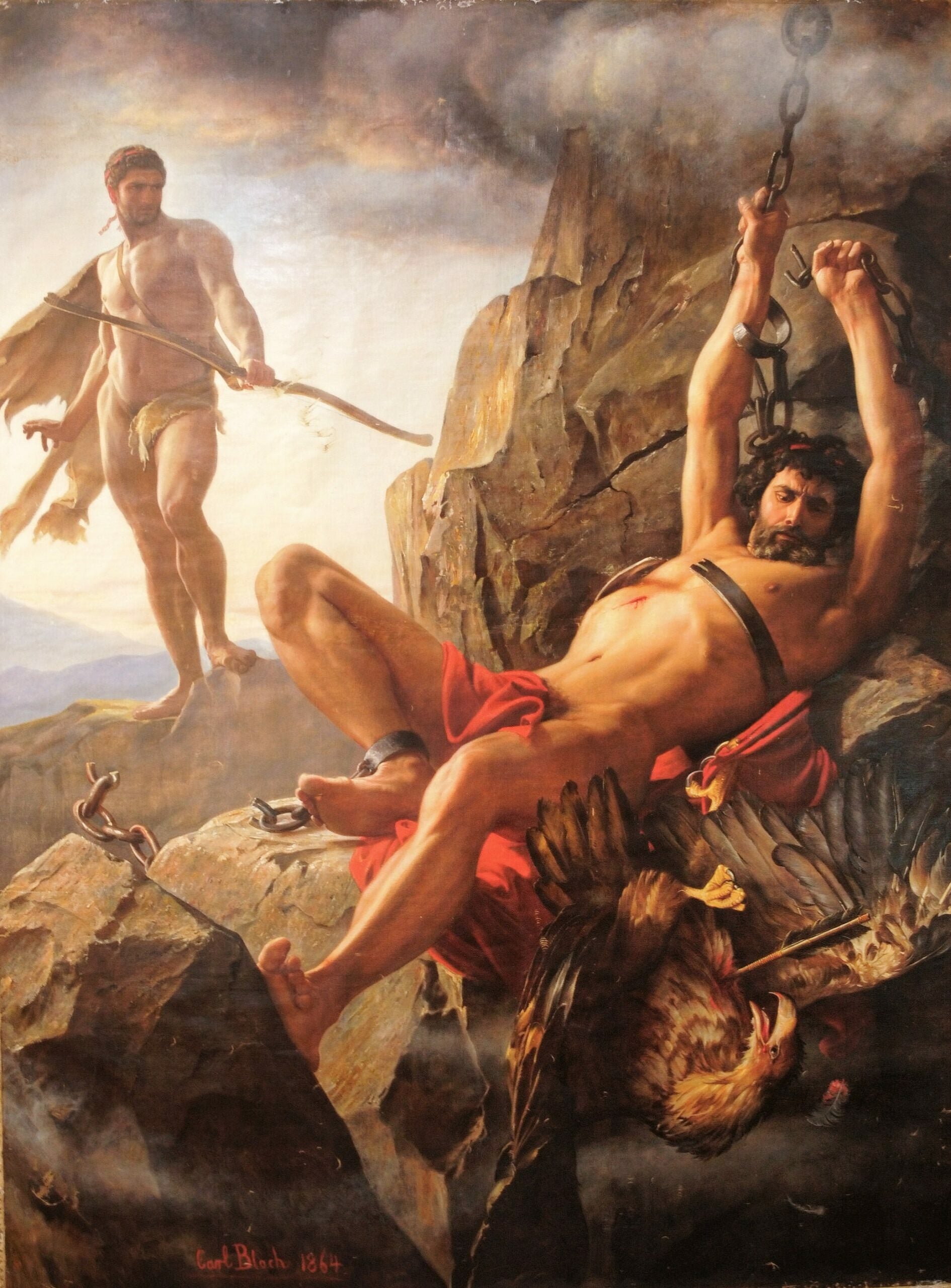 La libération de Prométhée - Carl Heinrich Bloch image 1 copie de tableau peinte à la main