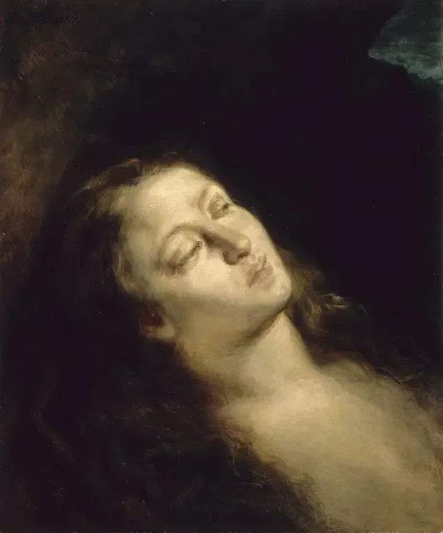 La Madeleine dans le désert - Eugène Delacroix image 2 tableau peint à l’huile sur toile