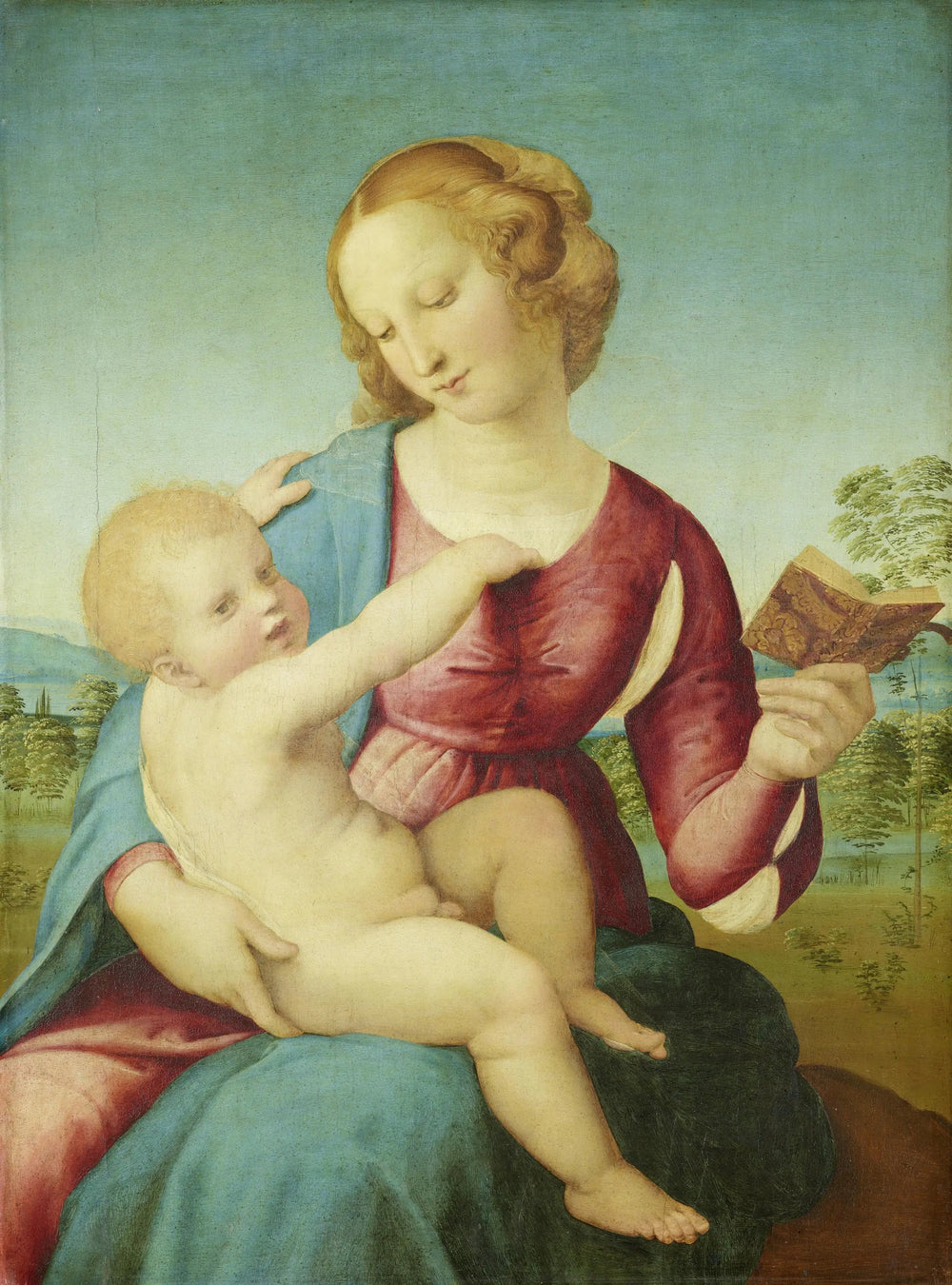 La Madone Colonna - Raphaël Sanzio image 1 copie peinte à la main à l’huile
