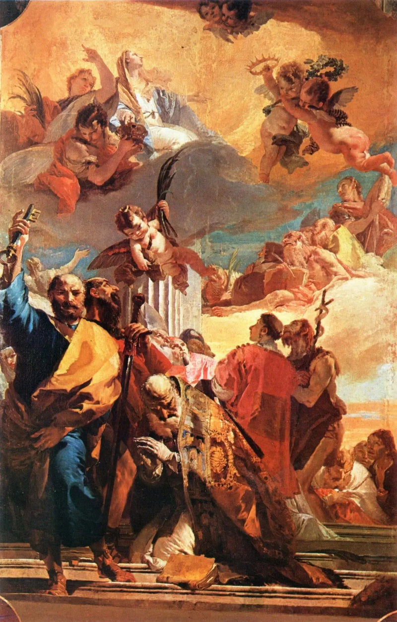 영광 속의 성모 마리아와 성인들 - 조반니 바티스타 티에폴로

Source:
La Madone en gloire avec les saints - Giovanni Battista Tiepolo