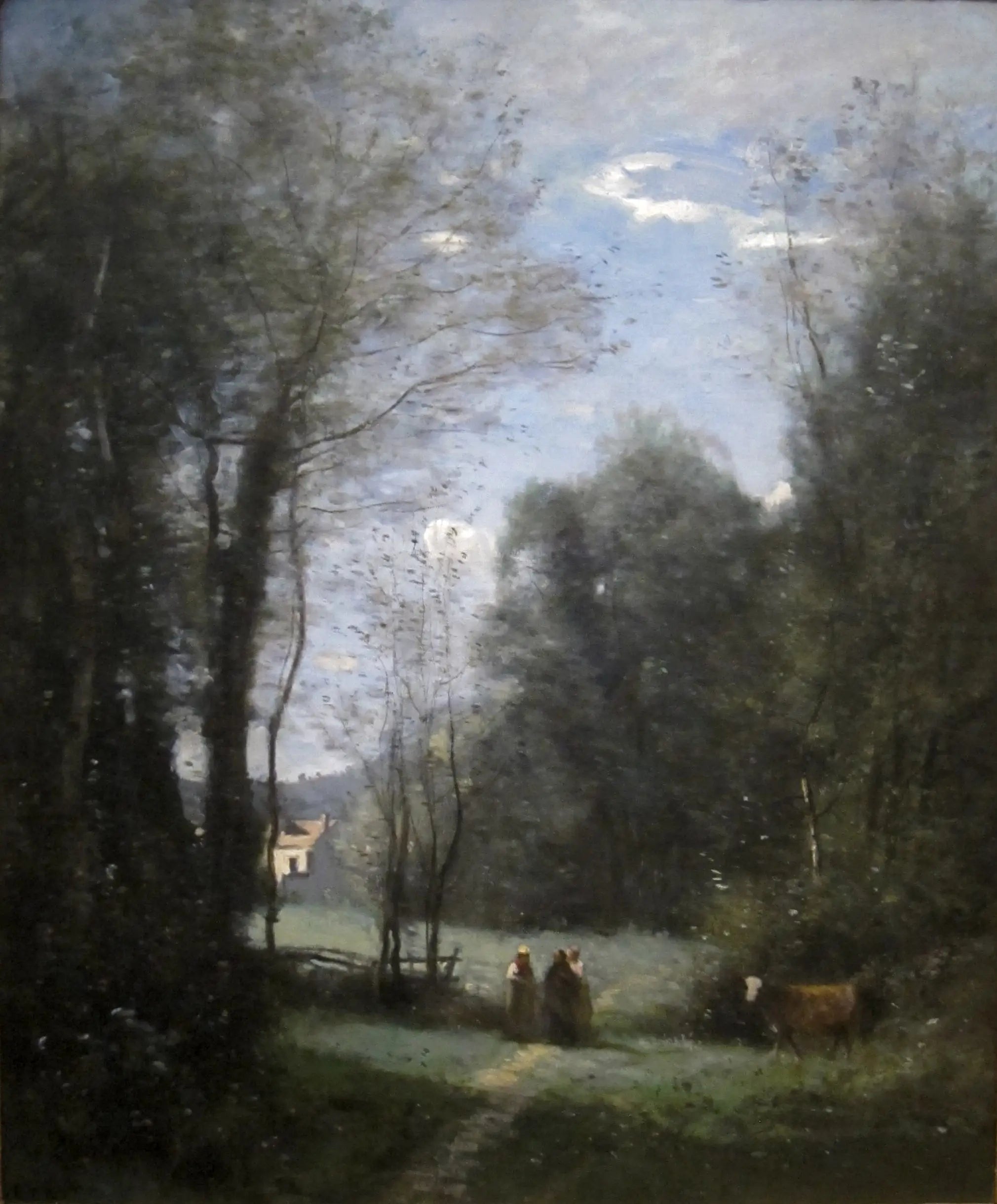 La Maison blanche de Sèvres - Jean-Baptiste Camille Corot - Alpha Reproduction