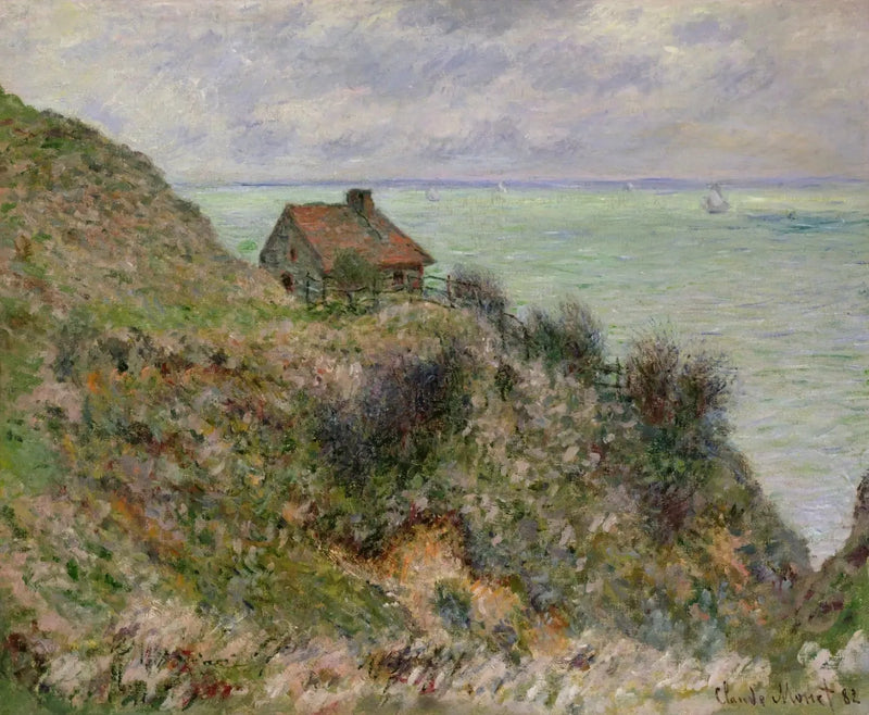 어부의 집, 흐린 날씨 - Claude Monet