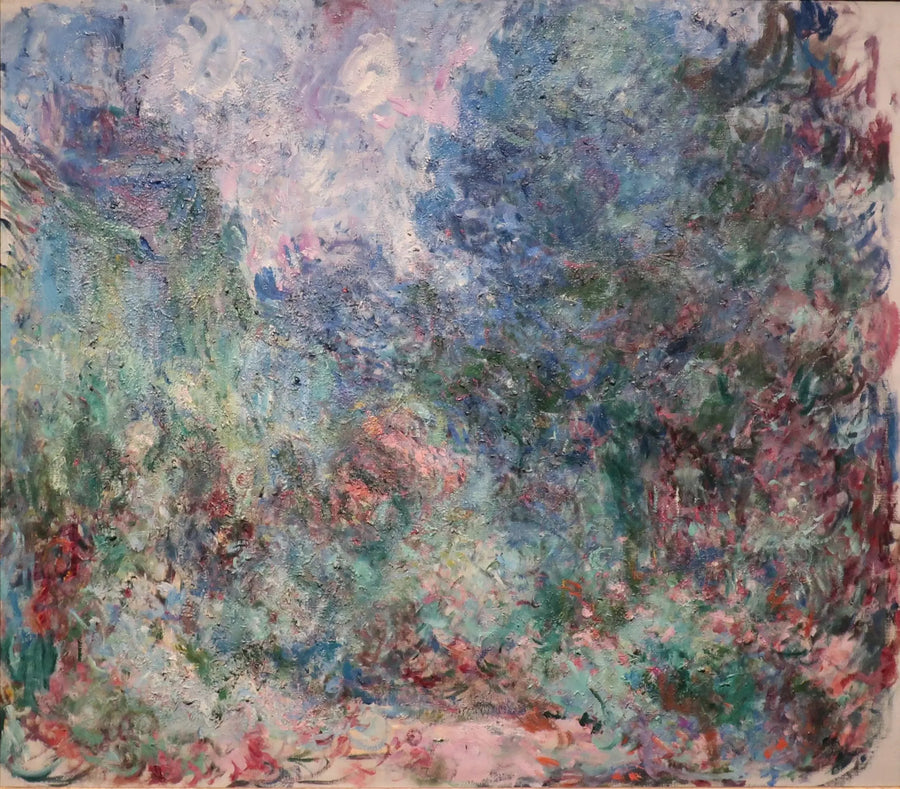 장미 정원에서 본 집 - Claude Monet
