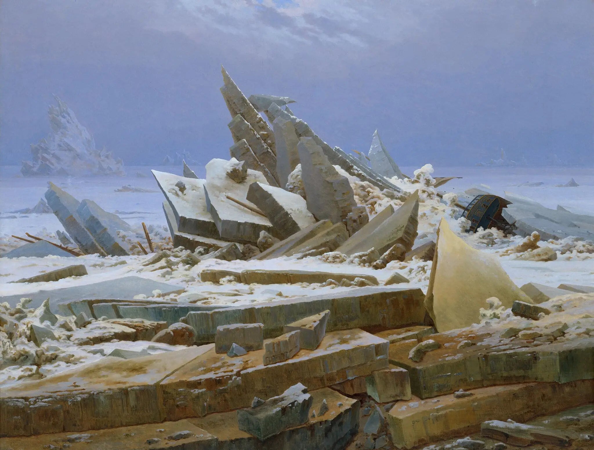 La Mer de glace - Caspar David Friedrich image 1 tableau peint à l’huile sur toile
