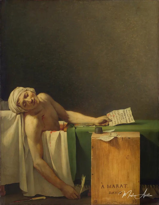 La mort de Marat - Jacques-Louis David - Reproductions de tableaux et peintures haut de gamme