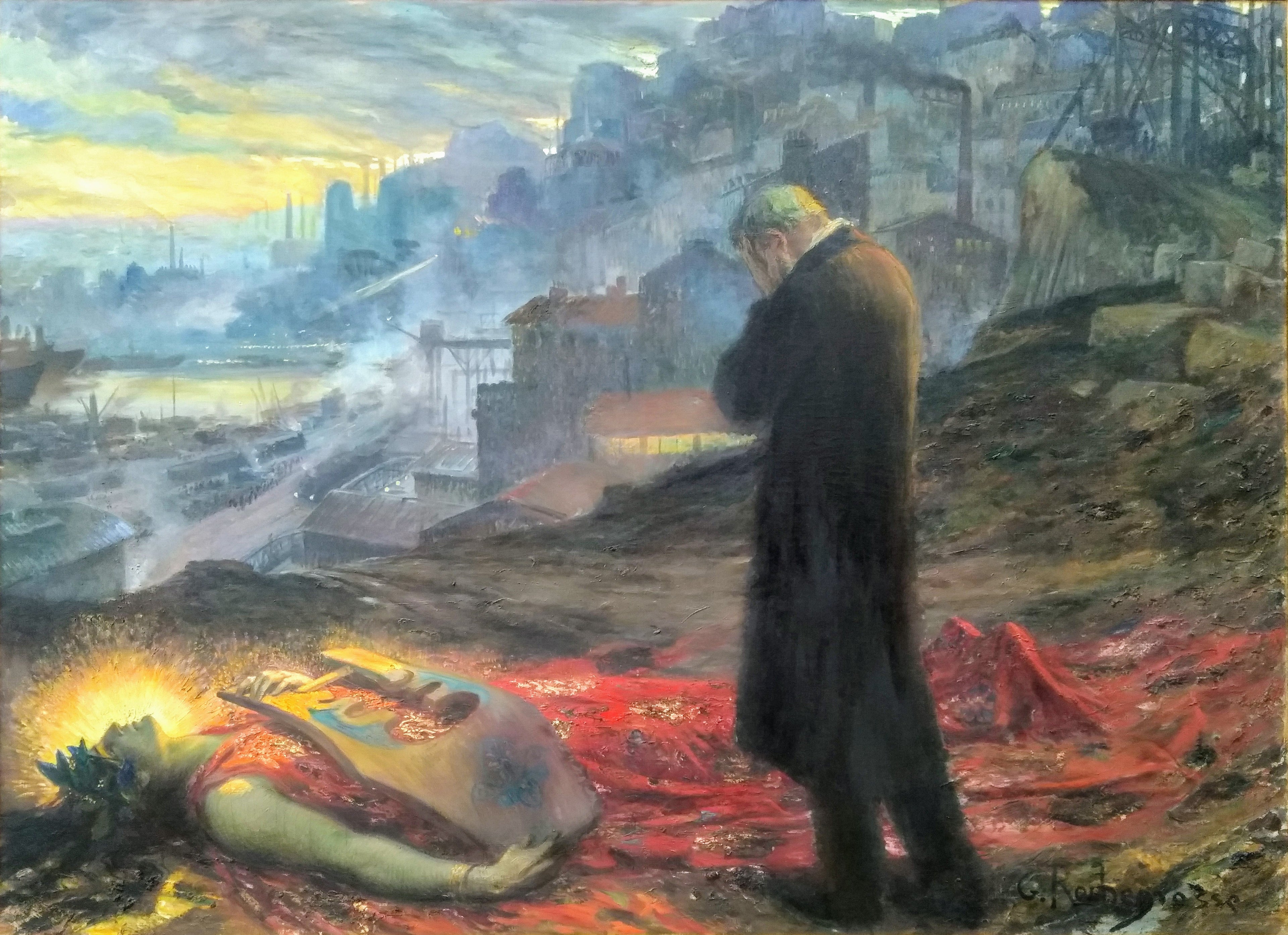 La mort de la pourpre - Georges-Antoine Rochegrosse image 1 copie peinte à la main à l’huile