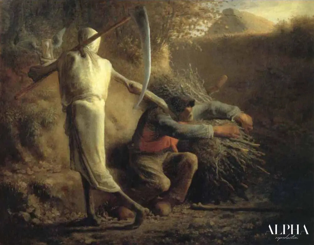 La Mort et le bûcheron - Jean-François Millet - Reproductions de tableaux et peintures haut de gamme