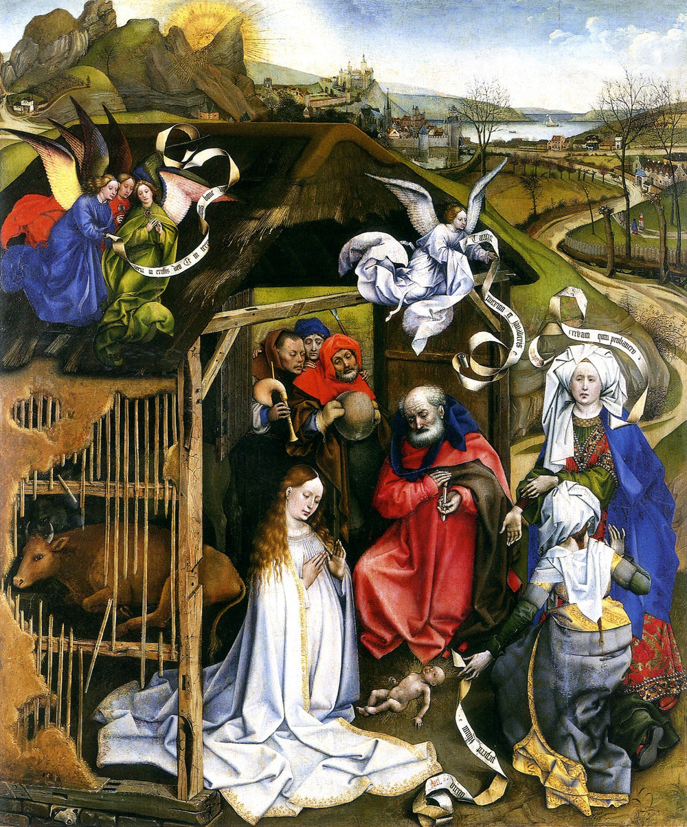 La Nativité - Robert Campin image 1 tableau peint à l’huile sur toile