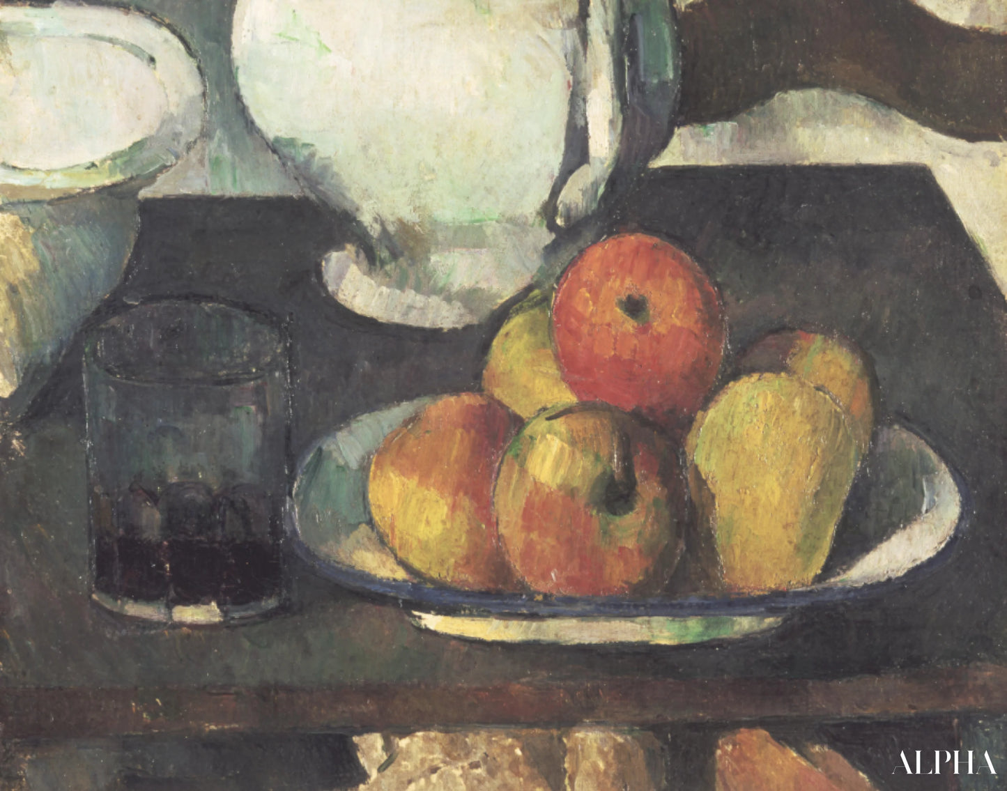 사과가 있는 정물화 - Paul Cézanne - 고급 그림 및 회화 복제본