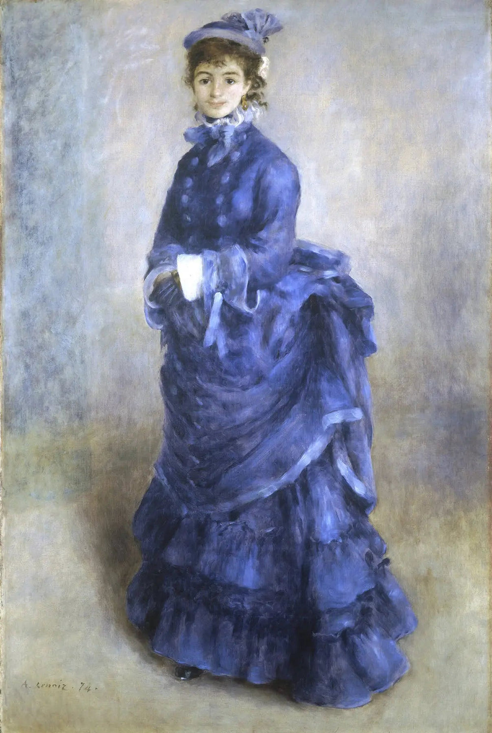 La Parisienne - Pierre-Auguste Renoir image 1 reproduction de peinture à l’huile