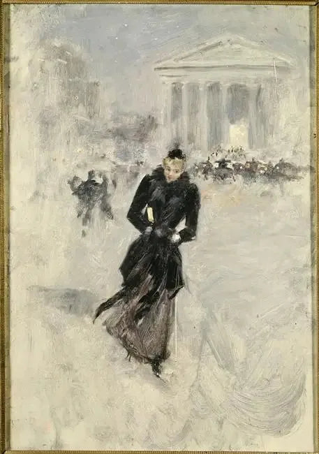 파리의 여인, 루이의 거리, 보아를 입은 여성 - 장 보로

Source:
La Parisienne rue Royale, femme au boa - Jean Béraud
