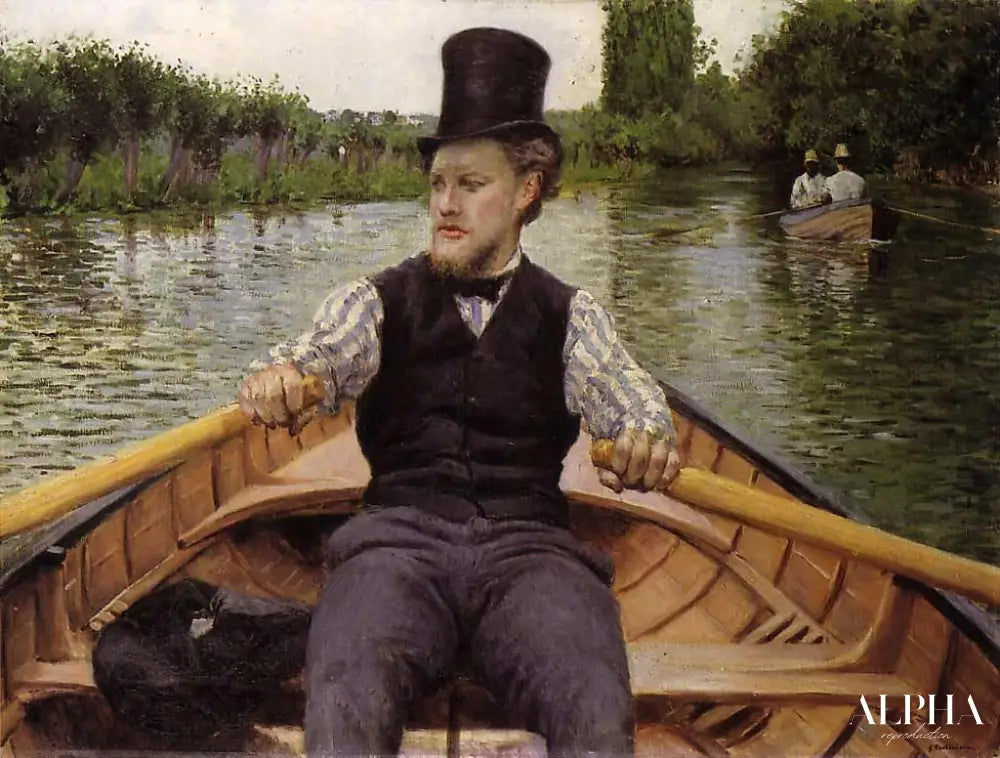 La Partie de bateau - Caillebotte - Reproductions de tableaux et peintures haut de gamme