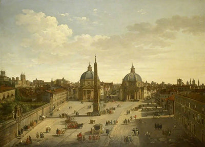 La Piazza del Popolo Rome - Giovanni Paolo Panini - Alpha Reproduction