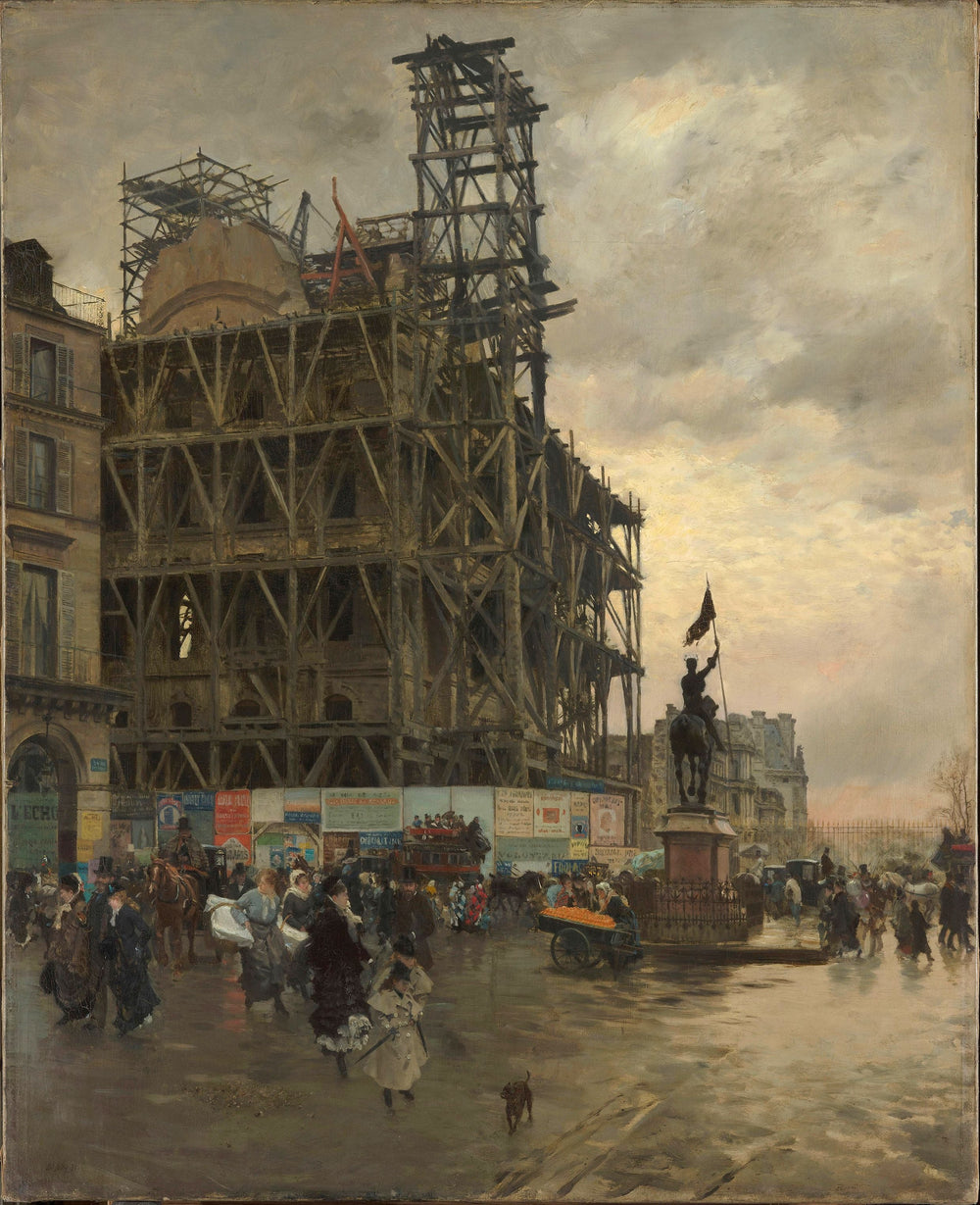 La Place des Pyramides - Giuseppe De Nittis image 1 tableau peint à l’huile sur toile