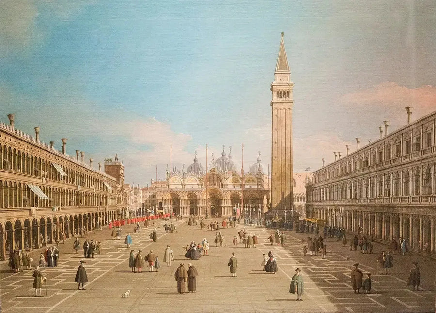 산 마르코 광장과 성 마르코 대성당, 베네치아 - 카날레토

Source:
La Place Saint-Marc et la Basilique, Venise - Canaletto